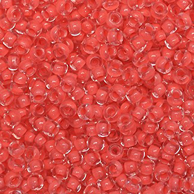 SB8-143L - Preciosa Czech seed beads - Terra Intensive Orange Lined